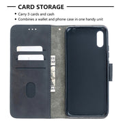 Custodia in pelle sintetica a vibrazione orizzontale con trama in coccodrillo abbinata con portafoglio, supporto e slot per carte, For Xiaomi Redmi 9A, For Xiaomi Redmi 9C, For Huawei Y5(2019)