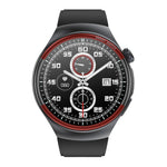 T82 1.43 pollici schermo rotondo BT Call Smart Watch, frequenza cardiaca / pressione sanguigna / ossigeno nel sangue / sonno / zucchero nel sangue / HRV / Metope / SOS, Silicone Black, Silicone Red, Silicone Blue, Leather Brown, Leather Black          ...