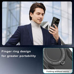Custodia per telefono con supporto MagSafe per finestra grande, For Samsung Galaxy S26 Ultra 5G, For Samsung Galaxy S25 Ultra 5G, For Samsung Galaxy S24 Ultra 5G, For Samsung Galaxy S22 Ultra 5G