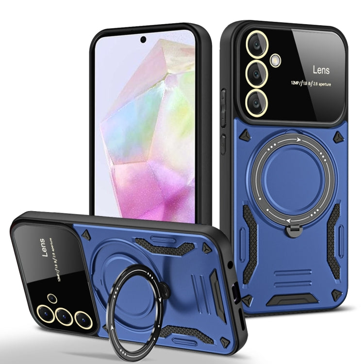 Custodia per telefono con supporto MagSafe per finestra grande, For Samsung Galaxy A56 / A36 5G, For Samsung Galaxy A55 5G, For Samsung Galaxy A35 5G, For Samsung Galaxy A05s