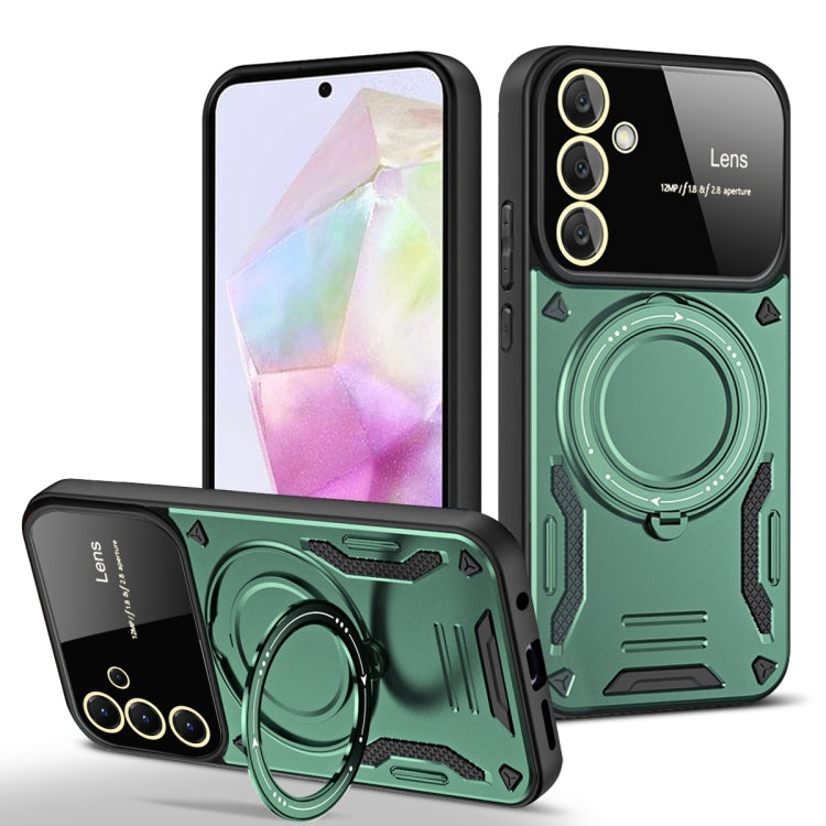 Custodia per telefono con supporto MagSafe per finestra grande, For Samsung Galaxy A56 / A36 5G, For Samsung Galaxy A55 5G, For Samsung Galaxy A35 5G, For Samsung Galaxy A05s
