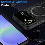 Custodia per telefono con supporto MagSafe per finestra grande, For Samsung Galaxy A56 / A36 5G, For Samsung Galaxy A55 5G, For Samsung Galaxy A35 5G, For Samsung Galaxy A05s