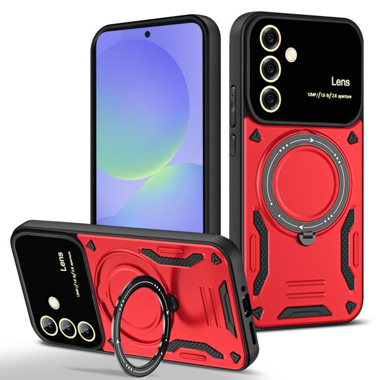 Custodia per telefono con supporto MagSafe per finestra grande, For Samsung Galaxy A56 / A36 5G, For Samsung Galaxy A55 5G, For Samsung Galaxy A35 5G, For Samsung Galaxy A05s