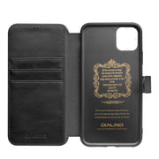 Custodia in Pelle Flip QIALINO per iPhone 11