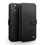Custodia portafoglio in pelle con fibbia magnetica per iPhone 11