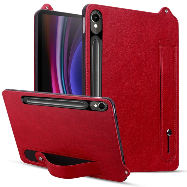Custodia per tablet con retro in pelle TPU e cinturino, For Galaxy Tab S11 / S10 / S9, For Galaxy Tab S11, For Galaxy Tab S10+ / S9+ / S8+