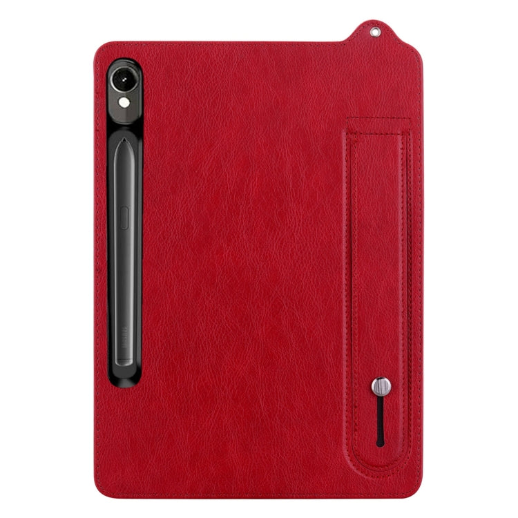 Custodia per tablet con retro in pelle TPU e cinturino, For Galaxy Tab S11 / S10 / S9, For Galaxy Tab S11, For Galaxy Tab S10+ / S9+ / S8+