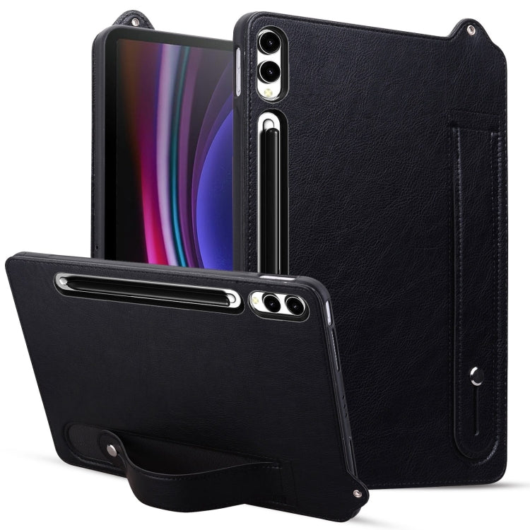 Custodia per tablet con retro in pelle TPU e cinturino, For Galaxy Tab S11 / S10 / S9, For Galaxy Tab S11, For Galaxy Tab S10+ / S9+ / S8+