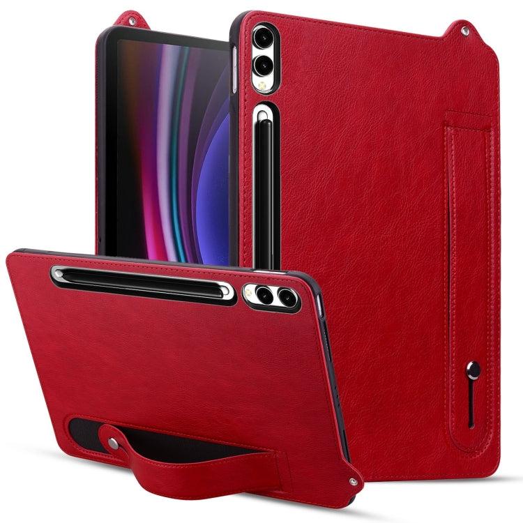 Custodia per tablet con retro in pelle TPU e cinturino, For Galaxy Tab S12 Utra /S11 Ultra /S10 Ultra, For Galaxy Tab A11+ / A9+, For Galaxy Tab A11 / A9, For Galaxy Tab S10 Lite / S10 FE