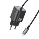 Caricabatterie rapido USAMS GaN Mini 20W Type-C doppia porta