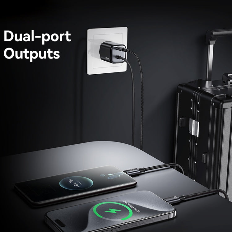 Caricabatterie rapido USAMS GaN Mini 20W Type-C doppia porta