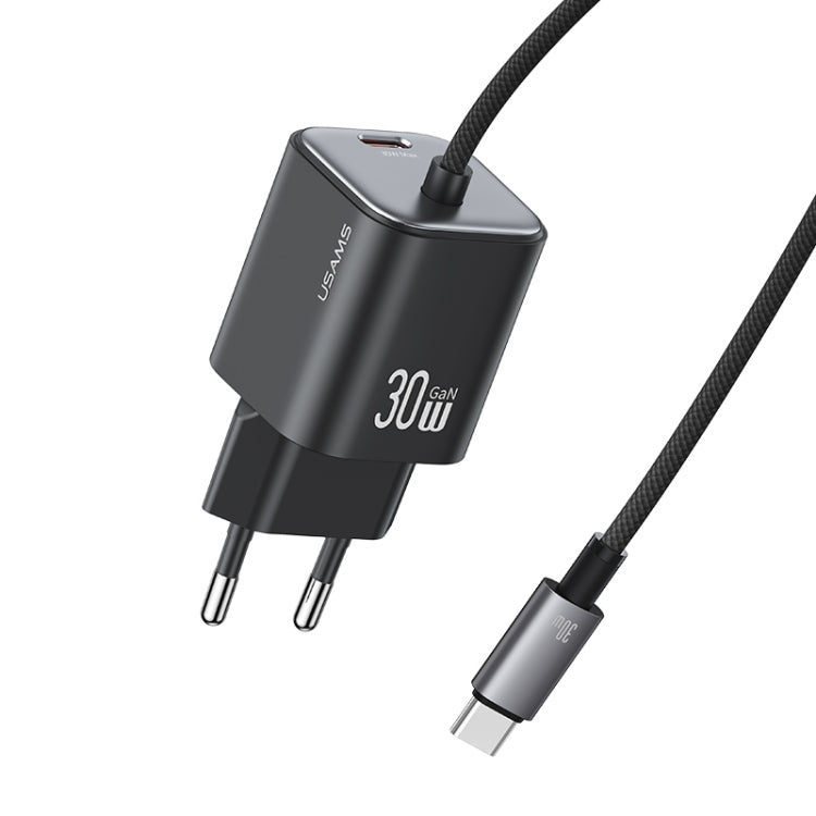 Caricabatterie rapido doppia porta USAMS CC264 GaN 30W con cavo