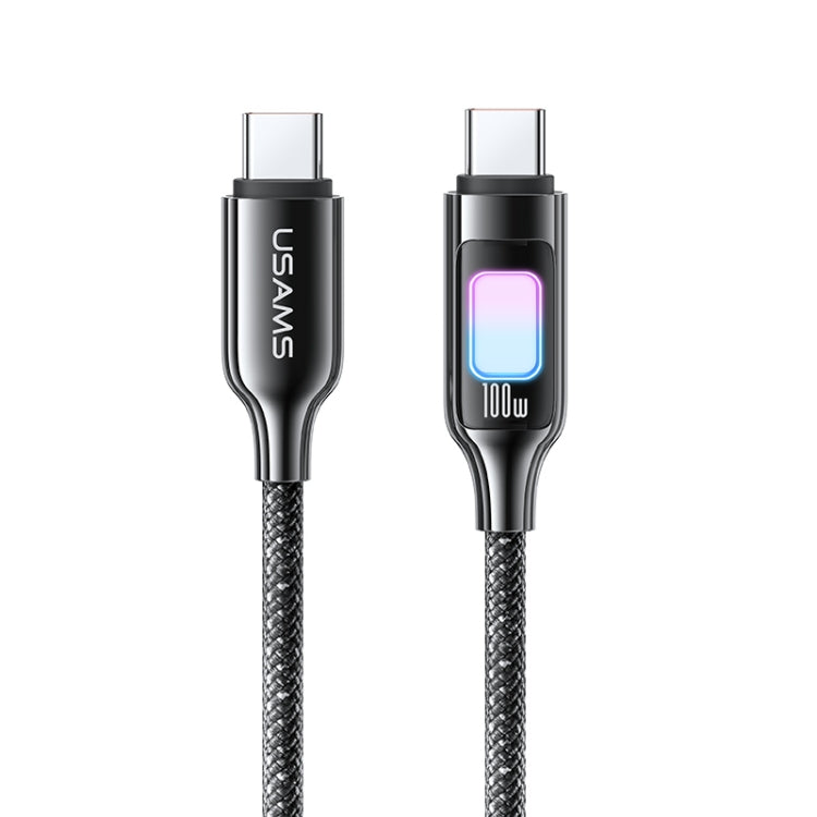 Cavo dati USB-C USAMS SJ750 100W con luce colorata