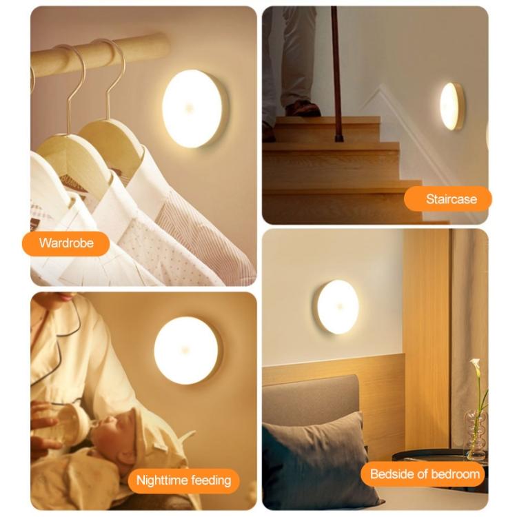 Lampada da comodino con luce notturna a LED a induzione intelligente del corpo umano con interruttore, With Switch, Human Sensor