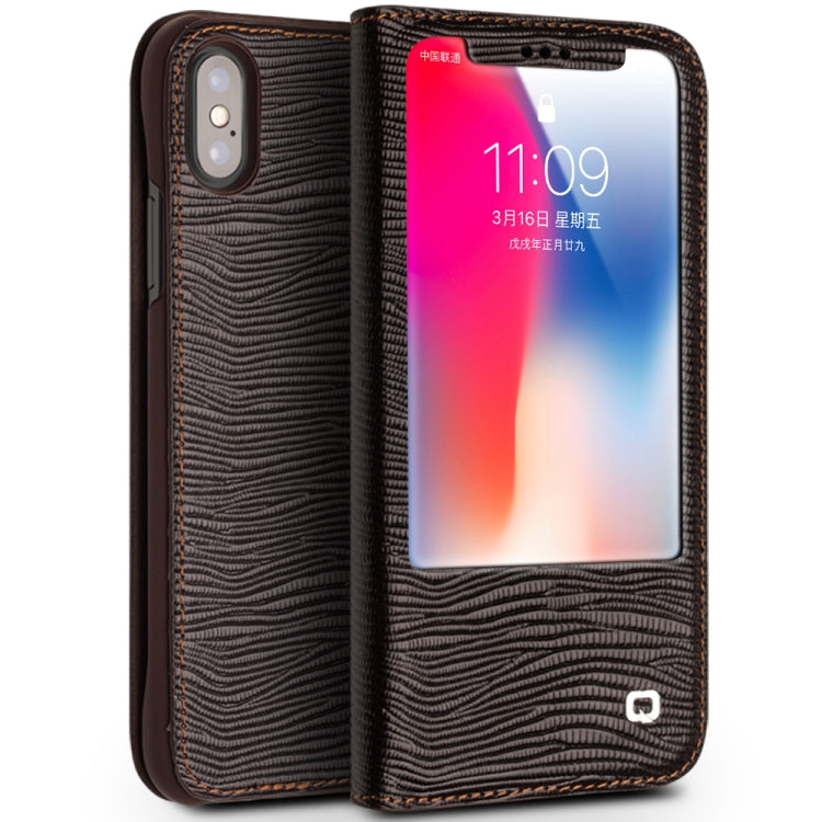 Custodia in pelle QIALINO per iPhone XS e X