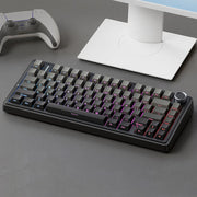 Tastiera meccanica RGB personalizzata a tre modelli AULA F75 80 tasti cablata/2.4G/Bluetooth
