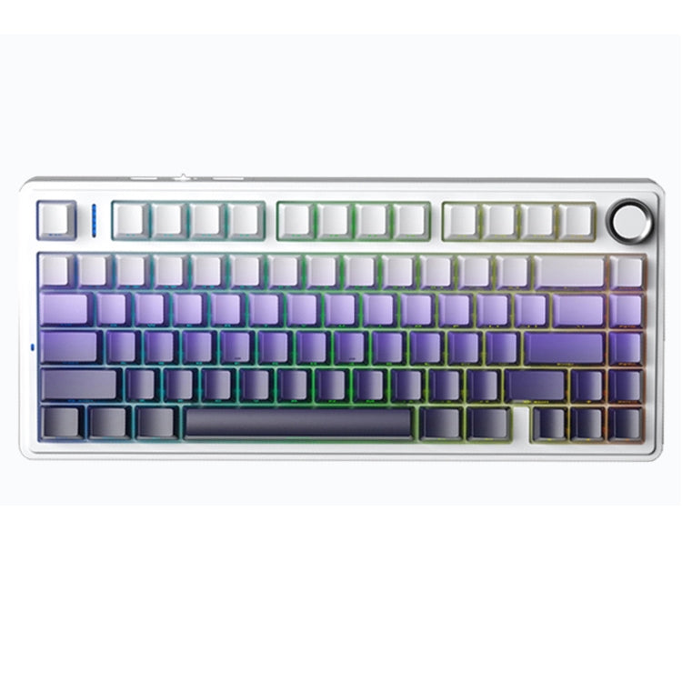 Tastiera meccanica RGB personalizzata a tre modelli AULA F75 80 tasti cablata/2.4G/Bluetooth