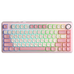 Tastiera meccanica RGB personalizzata a tre modelli AULA F75 80 tasti cablata/2.4G/Bluetooth