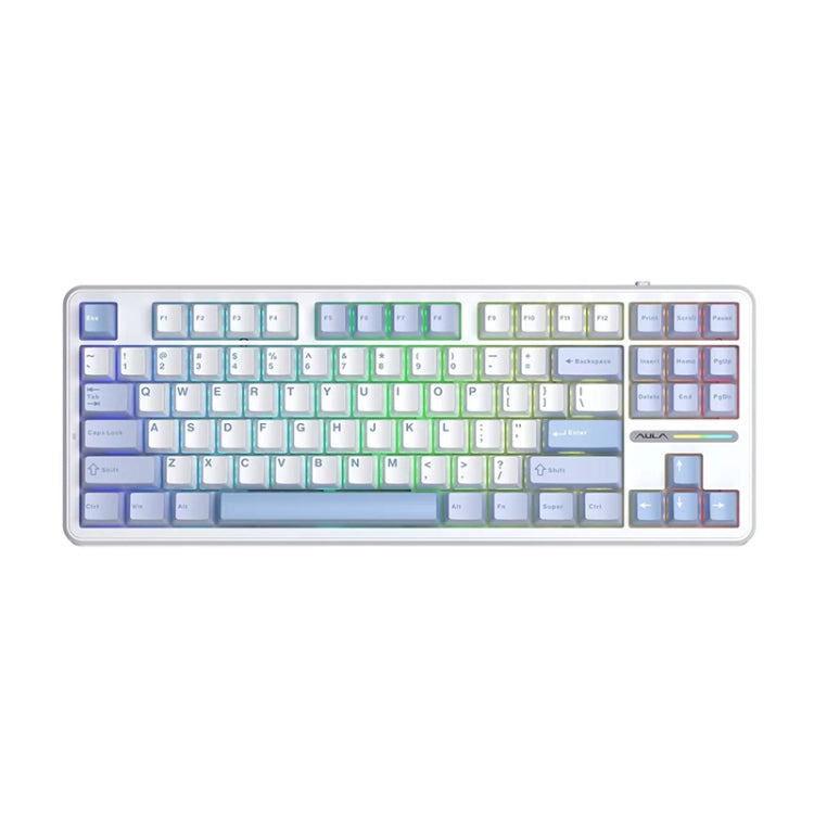 AULA F87 87 tasti cablata/2.4G/Bluetooth Tre modelli tastiera meccanica RGB personalizzata