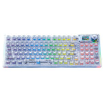 Tastiera meccanica RGB a tre modelli AULA F98 Pro 99 tasti cablata/2.4G/Bluetooth, Ice Crystal Shaft, Ice Soul Shaft