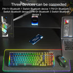 Tastiera meccanica RGB a tre modelli AULA F98 Pro 99 tasti cablata/2.4G/Bluetooth, Ice Crystal Shaft, Ice Soul Shaft