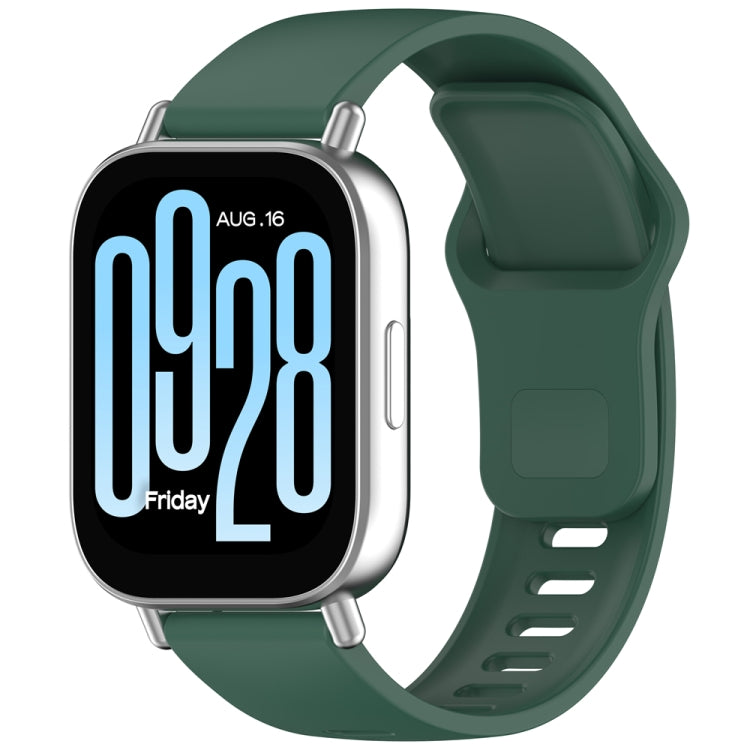 Cinturino per orologio in silicone con fibbia rovesciata tinta unita, For Redmi Watch 5 Active