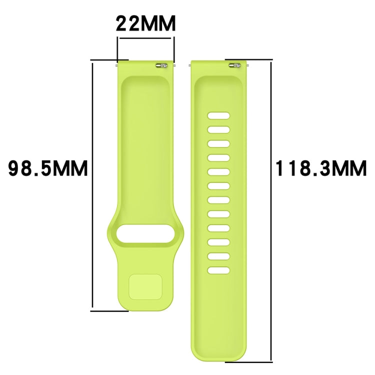 Cinturino per orologio in silicone con fibbia rovesciata tinta unita, For Redmi Watch 5 Active
