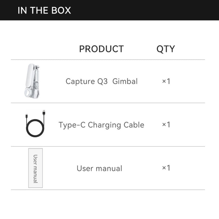 FUNSNAP Capture Q3 Gimbal palmare per smartphone
