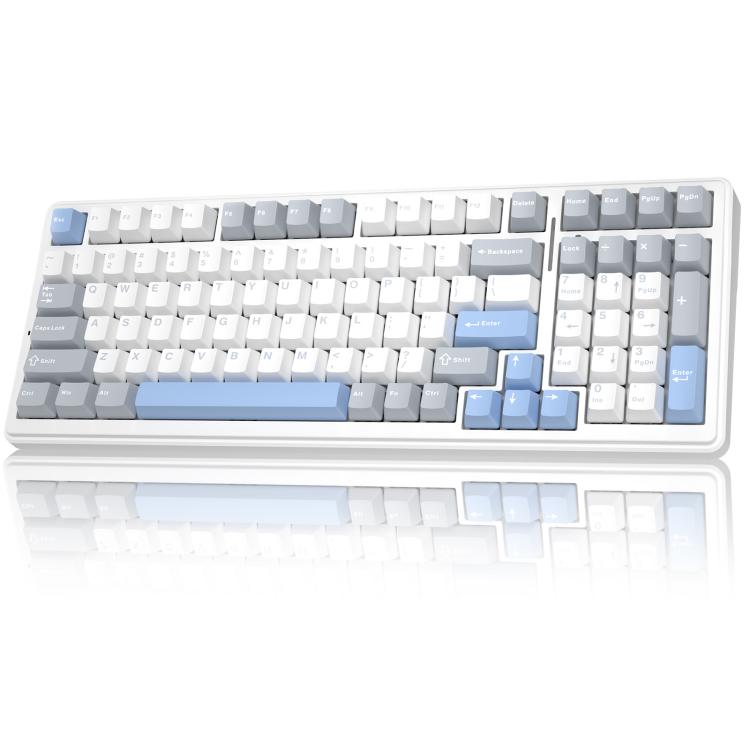 Tastiera meccanica RGB personalizzata a tre modelli AULA F99 99 tasti cablata/2.4G/Bluetooth