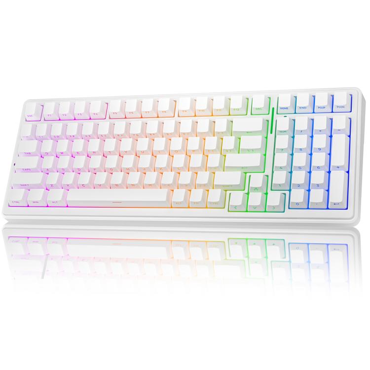Tastiera meccanica RGB personalizzata a tre modelli AULA F99 99 tasti cablata/2.4G/Bluetooth