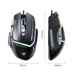 Mouse da gioco RGB cablato AULA S12 Pro 12800DPI