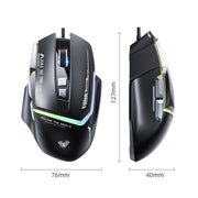 Mouse da gioco RGB cablato AULA S12 Pro 12800DPI