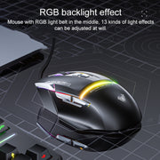 Mouse da gioco RGB cablato AULA S12 Pro 12800DPI