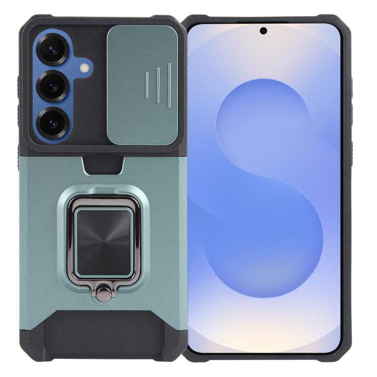 Custodia per telefono in TPU ibrido per PC con slot per schede Camera Shield, For Samsung Galaxy S26+ 5G, For Samsung Galaxy S26 Ultra 5G, For Samsung Galaxy S26 5G