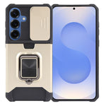 Custodia per telefono in TPU ibrido per PC con slot per schede Camera Shield, For Samsung Galaxy S26+ 5G, For Samsung Galaxy S26 Ultra 5G, For Samsung Galaxy S26 5G