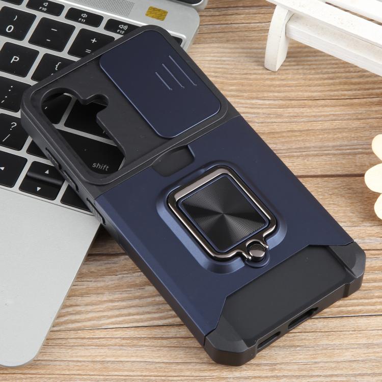 Custodia per telefono in TPU ibrido per PC con slot per schede Camera Shield, For Samsung Galaxy S26+ 5G, For Samsung Galaxy S26 Ultra 5G, For Samsung Galaxy S26 5G