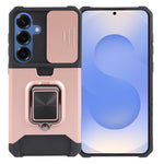 Custodia per telefono in TPU ibrido per PC con slot per schede Camera Shield, For Samsung Galaxy S26+ 5G, For Samsung Galaxy S26 Ultra 5G, For Samsung Galaxy S26 5G