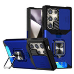Custodia per telefono in TPU ibrido per PC con slot per schede Camera Shield, For Samsung Galaxy S26+ 5G, For Samsung Galaxy S26 Ultra 5G, For Samsung Galaxy S26 5G