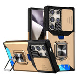 Custodia per telefono in TPU ibrido per PC con slot per schede Camera Shield, For Samsung Galaxy S26+ 5G, For Samsung Galaxy S26 Ultra 5G, For Samsung Galaxy S26 5G