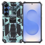 Custodia magnetica per telefono ibrida in TPU e PC con supporto mimetico per armatura, For Samsung Galaxy S26+ 5G, For Samsung Galaxy S26 Ultra 5G, For Samsung Galaxy S26 5G, For Samsung Galaxy S25 5G