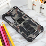 Custodia magnetica per telefono ibrida in TPU e PC con supporto mimetico per armatura, For Samsung Galaxy S26+ 5G, For Samsung Galaxy S26 Ultra 5G, For Samsung Galaxy S26 5G, For Samsung Galaxy S25 5G