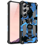 Custodia magnetica per telefono ibrida in TPU e PC con supporto mimetico per armatura, For Samsung Galaxy S26+ 5G, For Samsung Galaxy S26 Ultra 5G, For Samsung Galaxy S26 5G, For Samsung Galaxy S25 5G
