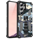 Custodia magnetica per telefono ibrida in TPU e PC con supporto mimetico per armatura, For Samsung Galaxy S26+ 5G, For Samsung Galaxy S26 Ultra 5G, For Samsung Galaxy S26 5G, For Samsung Galaxy S25 5G