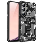 Custodia magnetica per telefono ibrida in TPU e PC con supporto mimetico per armatura, For Samsung Galaxy S26+ 5G, For Samsung Galaxy S26 Ultra 5G, For Samsung Galaxy S26 5G, For Samsung Galaxy S25 5G