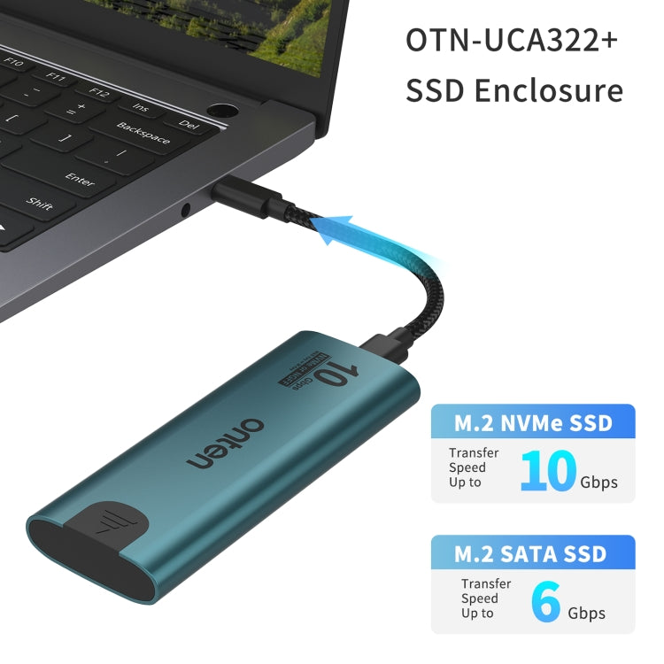 Custodia SSD Onten UCA322+ 10Gbps M.2 M-key NVMe NGFF, Onten UCA322+