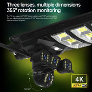 Telecamera HD per esterni con monitoraggio dell'illuminazione stradale solare serie XA versione 4G, No SD Card, 64GB SD Card, 128GB SD Card