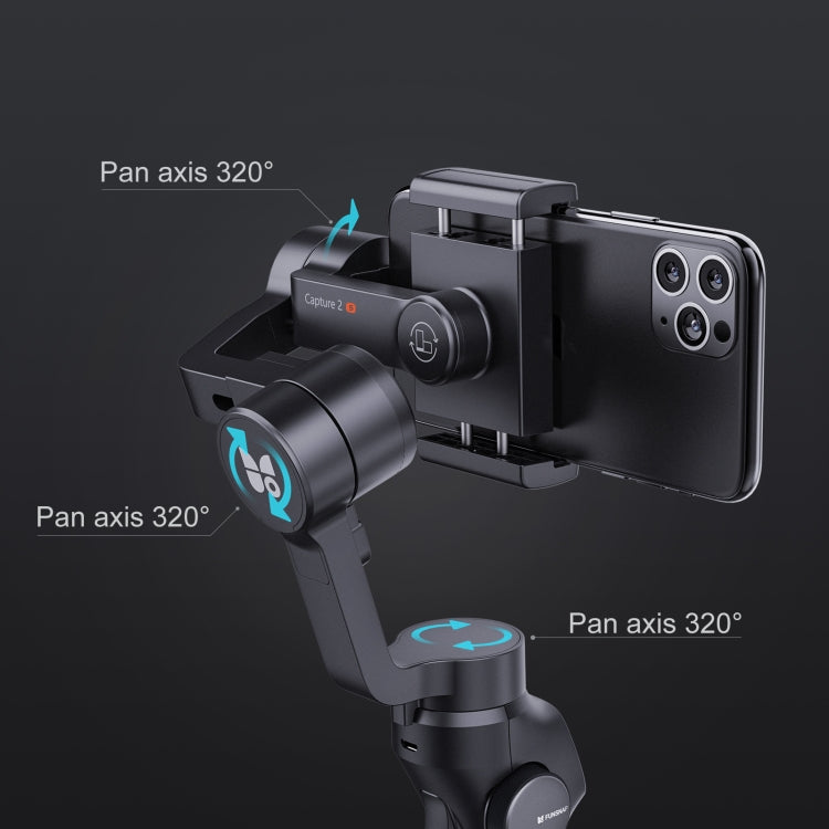 FUNSNAP Capture 2s Smart 3-Axis Handheld Gimbal Stabilizzatore per telefono Live, Capture 2s Basic, Capture 2s Combo