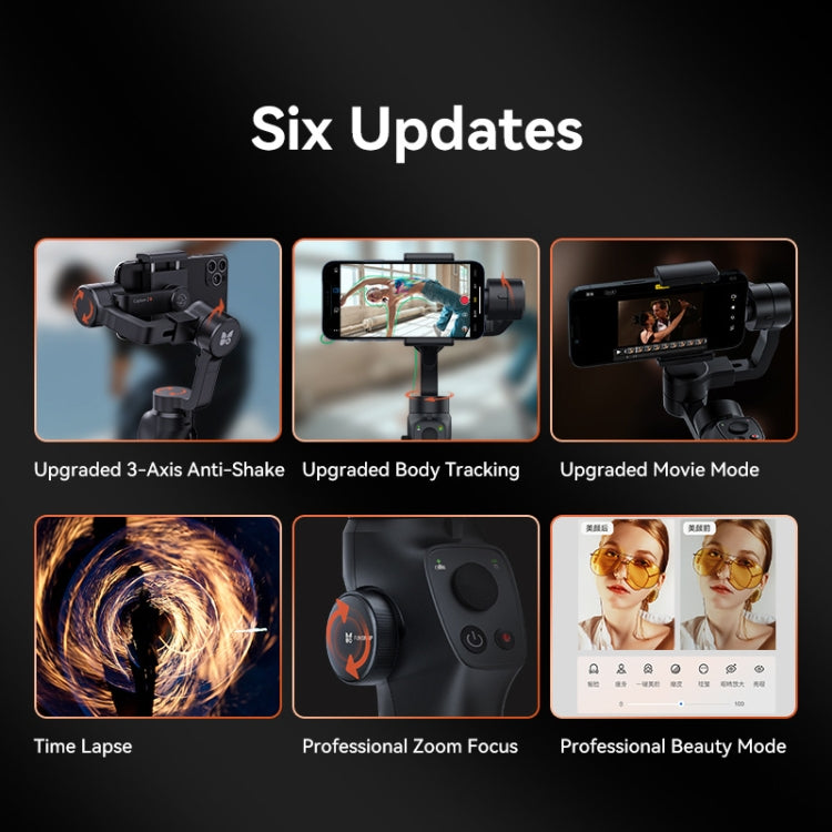 FUNSNAP Capture 2s Smart 3-Axis Handheld Gimbal Stabilizzatore per telefono Live, Capture 2s Basic, Capture 2s Combo
