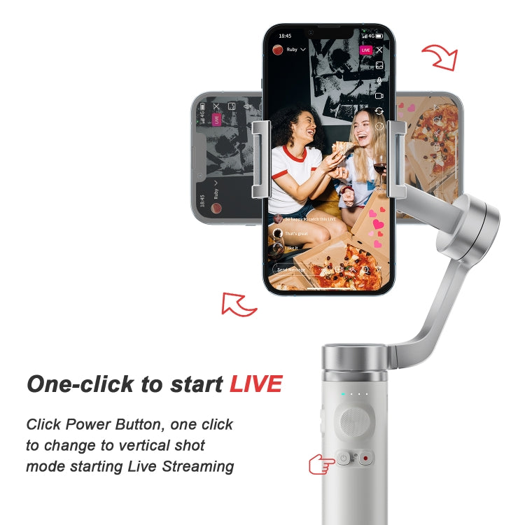 FUNSNAP Capture π Braccio in lega di alluminio Gimbal per telefono portatile a 3 assi, Capture π Basic, Capture π Combo