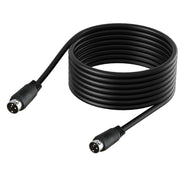 Cavo adattatore di segnale di alimentazione audio da maschio a maschio a 3 pin DIN centrale, 0.5m, 1m, 1.5m